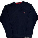Chaps Ralph Lauren Sweater - Large Navy Cotton