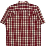 Carhartt Checked Short Sleeve Shirt - Large White Cotton