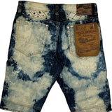 Deadstock Vintage America Studded Denim Shorts - 33W 11L Blue Denim