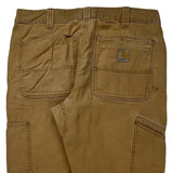 Carhartt Double Knee Carpenter Trousers - 32W 30L Brown Cotton