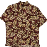 Tasso Elba Floral Hawaiian Shirt - Large Multicoloured Silk Blend