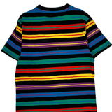 Guess Striped T-Shirt - Large Multicoloured Cotton