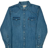 Levis Denim Shirt - Large Blue Denim