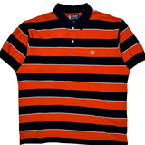 Chaps Ralph Lauren Striped Polo Shirt - XL Black Cotton