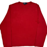 Polo By Ralph Lauren Long Sleeve T-Shirt - 2XL Red Cotton