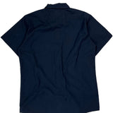 Dickies Short Sleeve Shirt - Medium Navy Polyester Blend