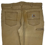 Carhartt Cargo Pants - 38W 30L Brown Cotton Blend