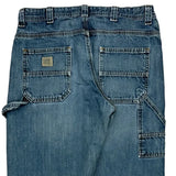 20 Husky Lee Carpenter Jeans - 30W 27L Blue Cotton
