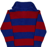 Age 3 Polo By Ralph Lauren Striped 1/4 Zip - 2XS Blue Cotton