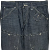 Voi Jeans Double Knee Jeans - 36W 31L Dark Wash Denim