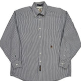 Tommy Hilfiger Striped Shirt - Large Blue Cotton