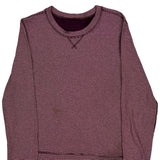 Carhartt Long Sleeve T-Shirt - Medium Burgundy Cotton