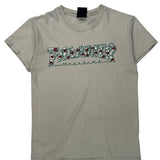 Thrasher Graphic T-Shirt - Small Beige Cotton
