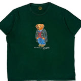 Polo Bear Polo By Ralph Lauren Graphic T-Shirt - 2XL Green Cotton