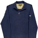 Timberland 1/4 Zip - Large Blue Cotton