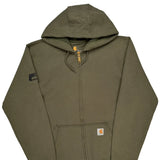 Original Fit Carhartt Hoodie - Small Green Cotton
