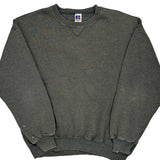 Russell Athletic Sweatshirt - XL Grey Cotton Blend