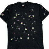 Fireflies Fruit Of The Loom Graphic Aop T-Shirt - Large Black Cotton