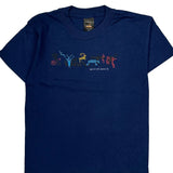 Age 10-12 Prairie Mountain Graphic T-Shirt - Medium Blue Cotton