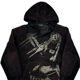 Harley Davidson Graphic Hoodie - Large Black Cotton