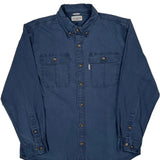 Carhartt Denim Shirt - Large Blue Cotton