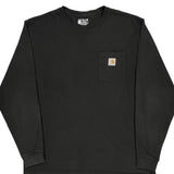 Carhartt Long Sleeve T-Shirt - XL Black Cotton