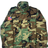 Cold Weather U.S. Army Camo Field Jacket - Large Camo Cotton Blend