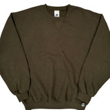 Russell Athletic Sweatshirt - Large Brown Cotton