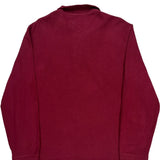 Polo By Ralph Lauren 1/4 Zip - Large Burgundy Cotton
