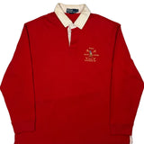 Polo By Ralph Lauren Rugby Shirt - XL Red Cotton