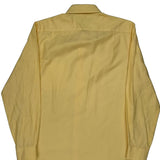 Tommy Hilfiger Slim Fit Shirt - Large Yellow Cotton
