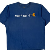 Carhartt T-Shirt - XL Blue Cotton