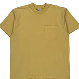 90S Blank Unbranded T-Shirt - XL Yellow Cotton