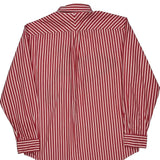 Tommy Hilfiger Striped Shirt - Large Red Cotton