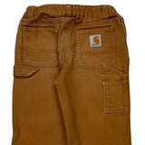 Age 7 Carhartt Carpenter Pants - Small Brown Cotton