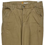 Carhartt Carpenter Trousers - 35W 32L Khaki Cotton
