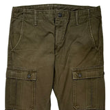 Levis Cargo Trousers - 33W 32L Green Cotton
