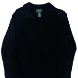 Ralph Lauren Sweater - Large Black Cotton
