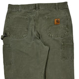 Carhartt Carpenter Pants - 36W 33L Green Cotton