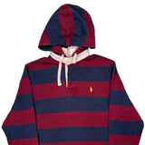Polo By Ralph Lauren Striped Rugby Shirt - Medium Block Colour Cotton