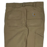 Carhartt Carpenter Trousers - 32W 36L Beige Cotton
