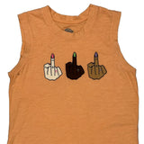 Dickies Graphic Tank Top - Medium Orange Cotton