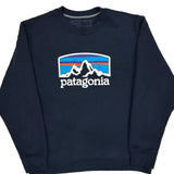 Uprisal Crew Patagonia Graphic Sweatshirt - Large Navy Cotton