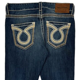 Big Star Contrast Stitch Jeans - 32W US 6 Dark Wash Cotton