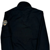 Navy Patch Wenven Bomber Jacket - XL Black Cotton Blend