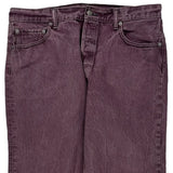 501 Levis Jeans - 36W 27L Purple Denim