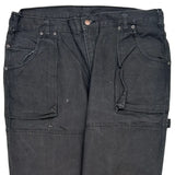 Dickies Double Knee Carpenter Trousers - 38W 31L Black Cotton