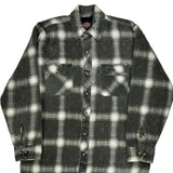 Dickies Checked Overshirt - Medium Gray Cotton