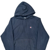 Reverse Weave Champion Hoodie - Medium Blue Cotton