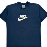 Nike Graphic T-Shirt - Medium Blue Cotton